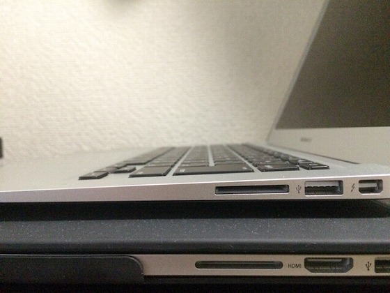 MacBook Air_キーボード_傾斜